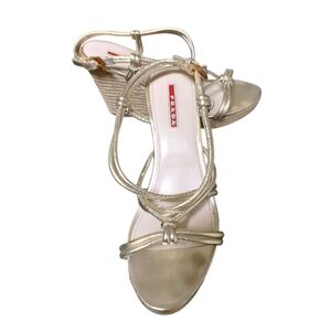 Prada Women's Vintage Gold Strappy